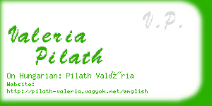 valeria pilath business card